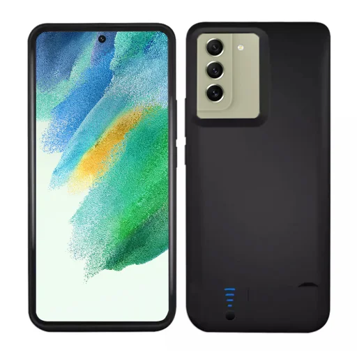  Techsuit - Power Pro Akkumulátortok - Samsung Galaxy S21 FE - 5000mAh - Fekete tok - 1