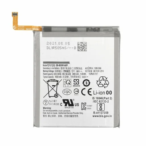  OEM - Okostelefon akkumulátor EB-BG991ABY (17517) - Samsung Galaxy S21 5G (SM-G991) - 4000mAh - Szürke - 1
