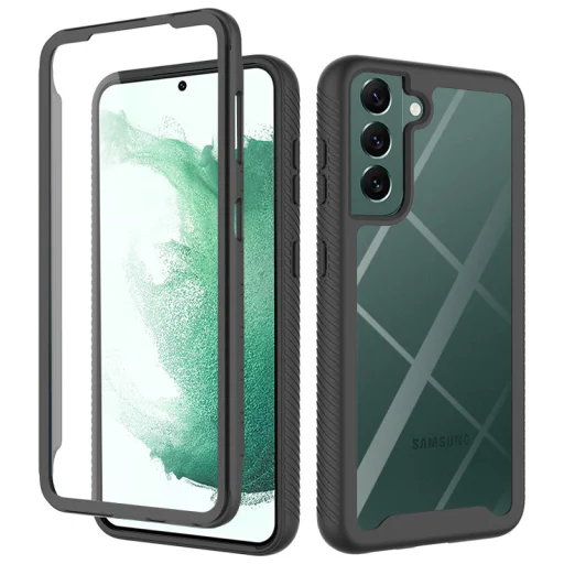  Techsuit - Defense360 Pro + Képernyővédő - Samsung Galaxy S22 Plus - Fekete tok - 1