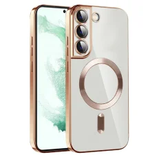  Techsuit - Luxus Kristály MagSafe - Samsung Galaxy S22 Plus 5G - Arany tok