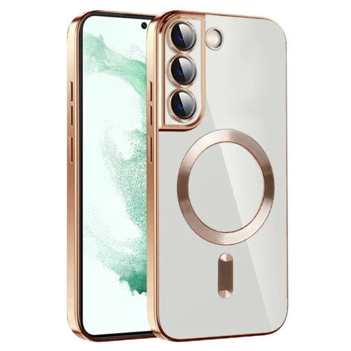  Techsuit - Luxus Kristály MagSafe - Samsung Galaxy S22 Plus 5G - Arany tok - 1