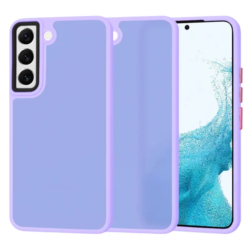  Techsuit - HaloFrost Sorozat - Samsung Galaxy S22 5G - Világos lila tok - 1