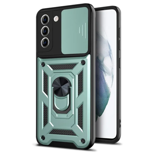  Techsuit - CamShield sorozat - Samsung Galaxy S21 Plus 5G - Zöld tok - 1