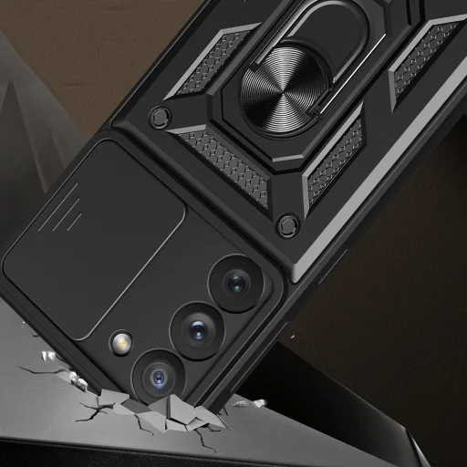  Techsuit - CamShield sorozat - Samsung Galaxy S23 - Kék tok - 4