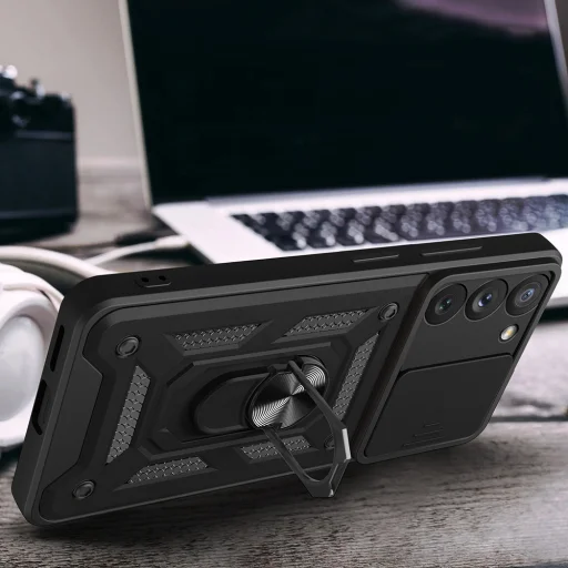  Techsuit - CamShield sorozat - Samsung Galaxy S23 - Kék tok - 5