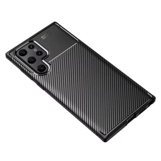  Techsuit - CarbonFiber - Samsung Galaxy S22 Ultra 5G - Fekete tok - 2