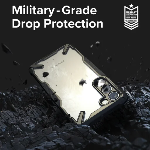  Ringke - Fusion X - Samsung Galaxy S23 Plus - Fekete tok - 4