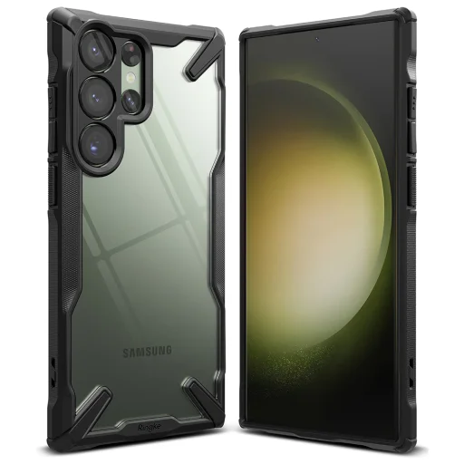  Ringke - Fusion X - Samsung Galaxy S23 Ultra - Fekete tok - 1