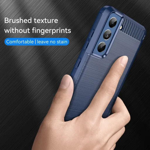  Techsuit - Karbon Szilikon - Samsung Galaxy S21 FE 5G - Kék tok - 2