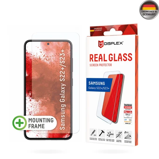  Displex - Prémium Valódi Üveg 2D - Samsung Galaxy S22 Plus 5G / S23 Plus - Átlátszó üvegfólia - 1