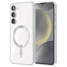 Techsuit - Luxusný kryštál MagSafe - Samsung Galaxy S23 - strieborný kryt