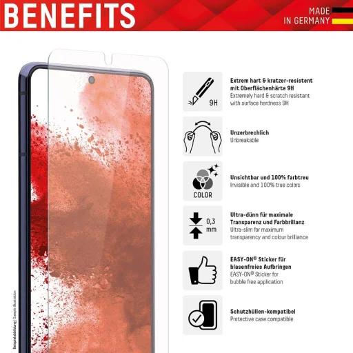  Displex - Prémium Smart FlexiGlass - Samsung Galaxy S21 FE 5G - Átlátszó - 2