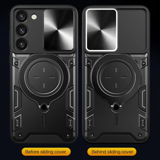 Techsuit - CamGuard Pro - Samsung Galaxy S23 - Fekete tok - 5