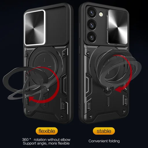 Techsuit - CamGuard Pro - Samsung Galaxy S23 - Fekete tok - 4