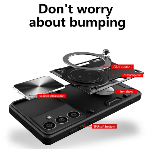  Techsuit - CamGuard Pro - Samsung Galaxy S23 FE - Piros tok - 2