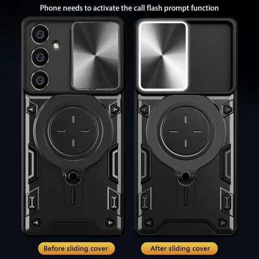  Techsuit - CamGuard Pro - Samsung Galaxy S23 FE - Piros tok - 3