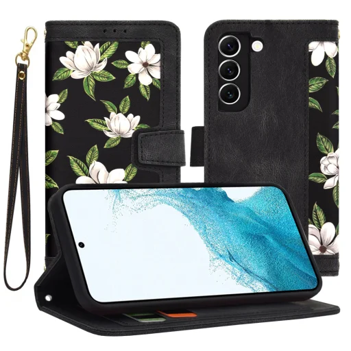  Techsuit - FlipCraft - Samsung Galaxy S22 5G - Hajnal Virágai tok - 1