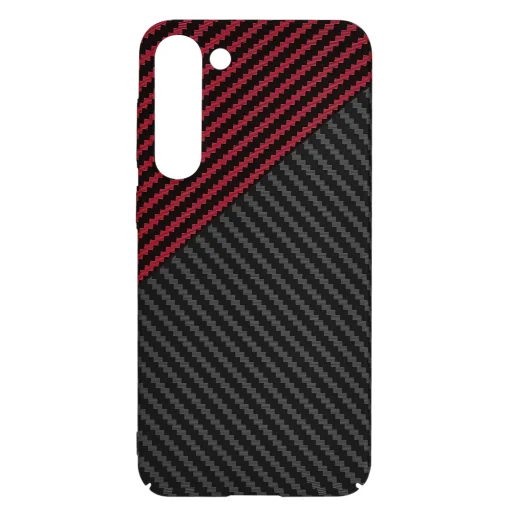  Techsuit - Carbonite FiberShell - Samsung Galaxy S23 Plus - Piros Vortex tok - 4