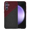  Techsuit - Carbonite FiberShell - Samsung Galaxy S23 FE - Piros Vortex tok - 1