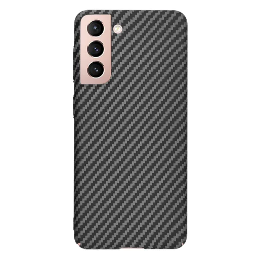  Techsuit - Carbonite FiberShell - Samsung Galaxy S21 5G - Fekete tok - 3