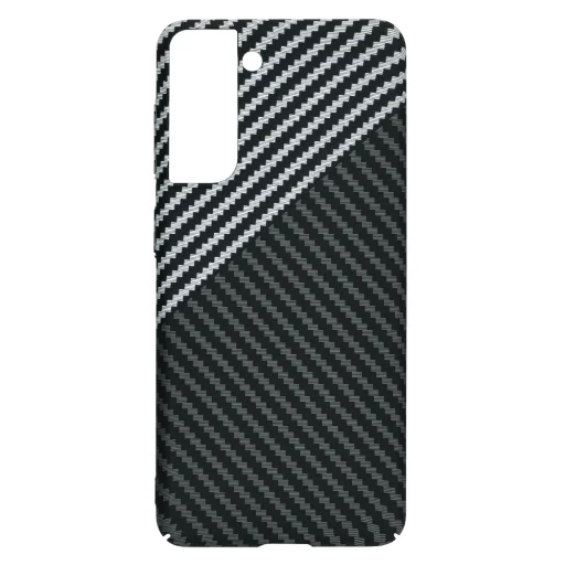  Techsuit - Karbonit SzálasHéj - Samsung Galaxy S21 5G - Lopakodó Szürke tok - 7