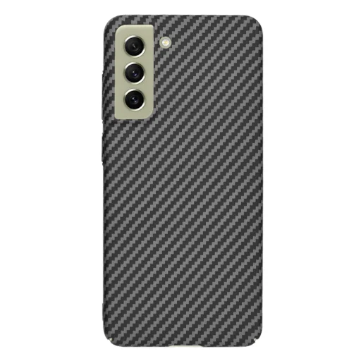  Techsuit - Karbonit Szálhéj - Samsung Galaxy S21 FE 5G - Fekete tok - 3