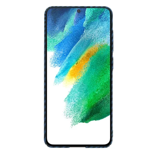  Techsuit - Carbonite FiberShell - Samsung Galaxy S21 FE 5G - Ciánkék tok - 2