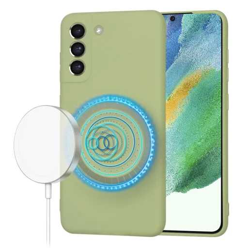  Techsuit - SoftFlex MagSafe - Samsung Galaxy S21 FE 5G - Matcha tok - 1