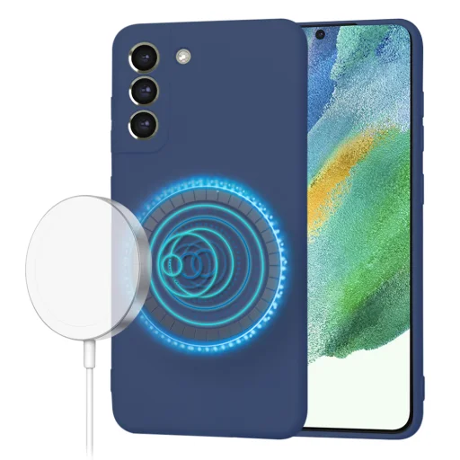  Techsuit - SoftFlex MagSafe - Samsung Galaxy S21 FE 5G - Tengerészkék tok - 1