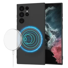  Techsuit - SoftFlex MagSafe - Samsung Galaxy S22 Ultra 5G - Fekete tok
