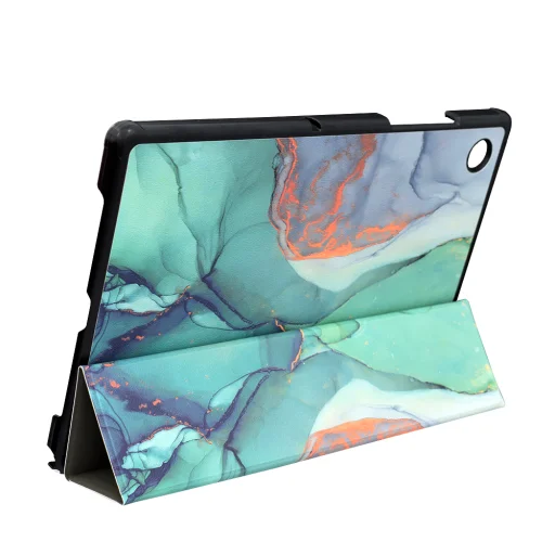  Techsuit - FoldPro - Samsung Galaxy Tab A8 10.5 (2021) - Zöld Idő tok - 4