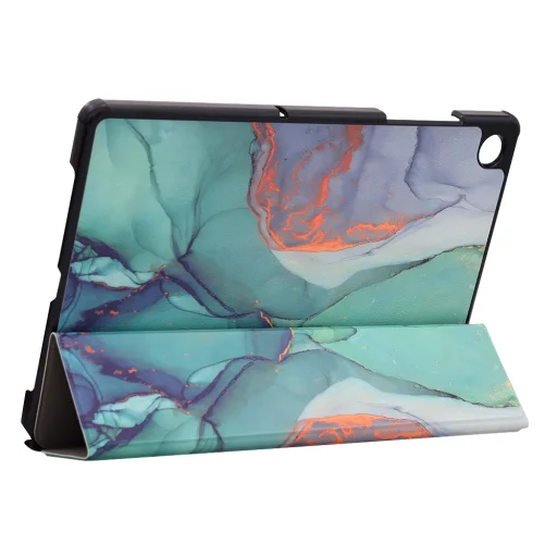  Techsuit - FoldPro - Samsung Galaxy Tab A9 Plus - Zöld Idő tok - 4