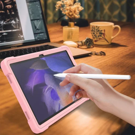  Techsuit - Strapabíró TabShell + Képernyővédő - Samsung Galaxy Tab A9 Plus - Fekete tok - 5