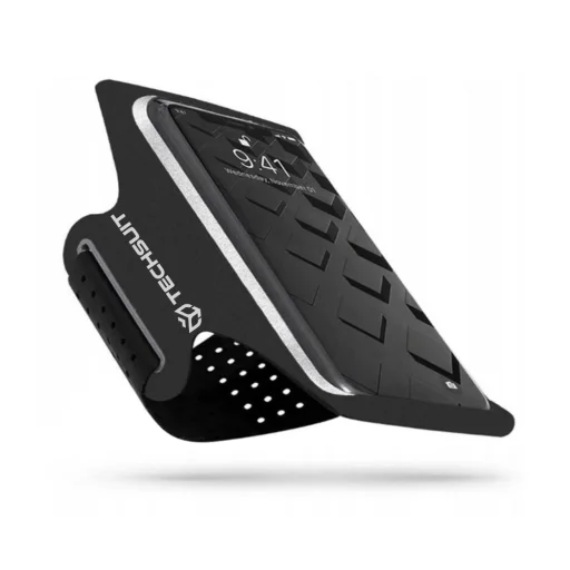  Techsuit - Sportkarpánt (TH10) - Tépőzárral, telefonokhoz, max 6,5" - Fekete / Szürke - 1