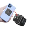  Techsuit - Sport karpánt telefon mágneses tapadókoronggal (TSA2) - Tépőzáras rögzítőpánt, 3M ragasztó matrica, maximum 6,8"-es méret - Fekete thumbnail