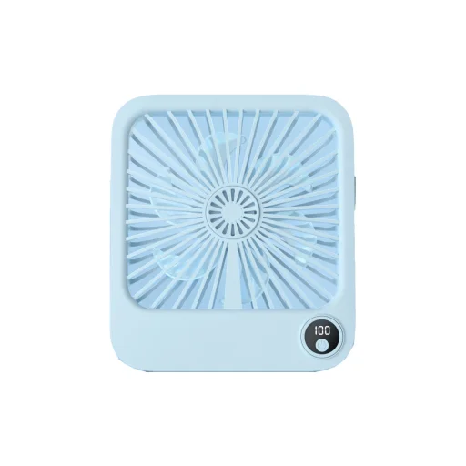 Állítható magasságú asztali ventilátor W30 kék - 1
