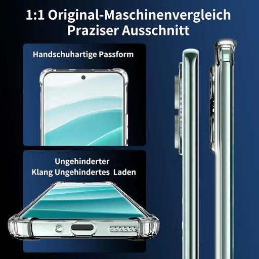  Techsuit - Ütésálló Átlátszó Szilikon - Xiaomi Redmi Note 14 Pro 4G / Poco F7 - Átlátszó tok - 5