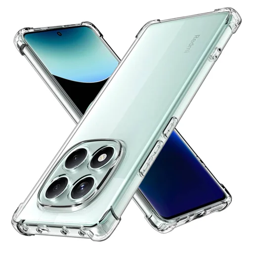  Techsuit - Ütésálló Átlátszó Szilikon - Xiaomi Redmi Note 14 Pro 4G / Poco F7 - Átlátszó tok - 1