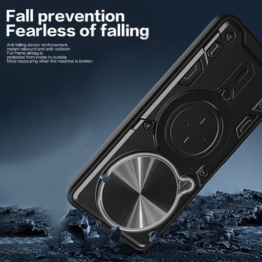  Techsuit - CamGuard Pro - Xiaomi Redmi Note 14 Pro 4G / Poco F7 - Fekete tok - 3