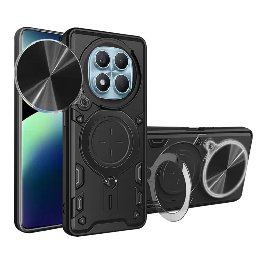  Techsuit - CamGuard Pro - Xiaomi Redmi Note 14 Pro 4G / Poco F7 - Fekete tok - 1