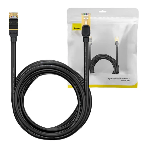 Baseus Ethernet RJ45 hálózati kábel, 10 Gbps, 10m (fekete) - 6