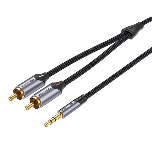 Kábel Audio 2xRCA a 3.5mm Vention BCNBK 8m (szürke) - 1