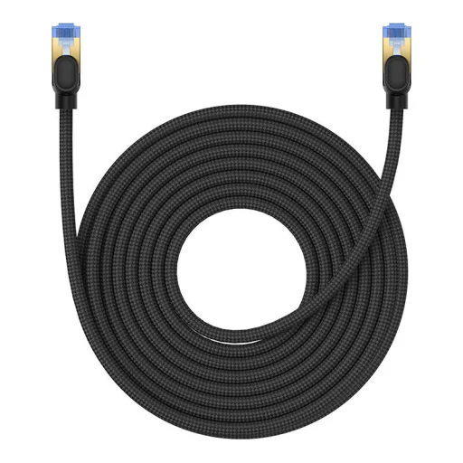 Baseus Ethernet RJ45 fonott hálózati kábel cat.7, 10 Gbps, 10m (fekete) - 2