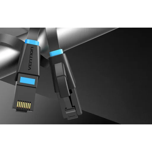 Lapos CAT6 UTP hálózati kábel Vention IBJBK RJ45 Ethernet 1000Mbps 8m fekete - 5