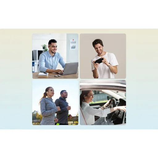 Wireless headphones, Vention, NBPN0, OpenBeat O11 (beige) - 7