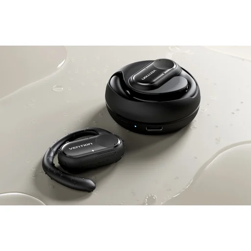 Vezeték nélküli fejhallgató, Vention, NBPB0, OpenBeat O11 (fekete) - 9
