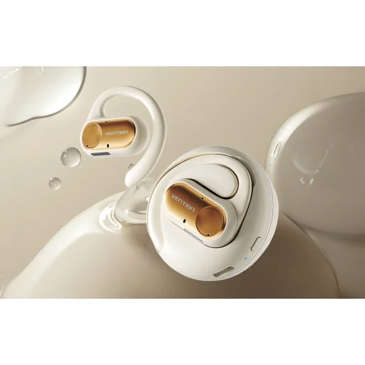 Wireless headphones, Vention, NBPN0, OpenBeat O11 (beige) - 2