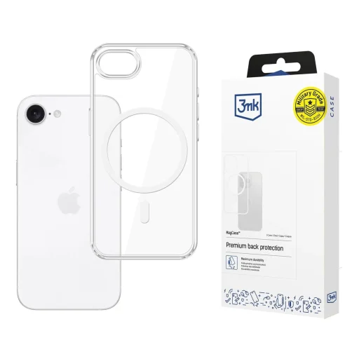 3mk MagCase tok Apple iPhone 16e / SE4 - Átlátszó - 1