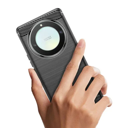  Techsuit - Szén-szilikon - Honor Magic6 Lite - Fekete tok - 3