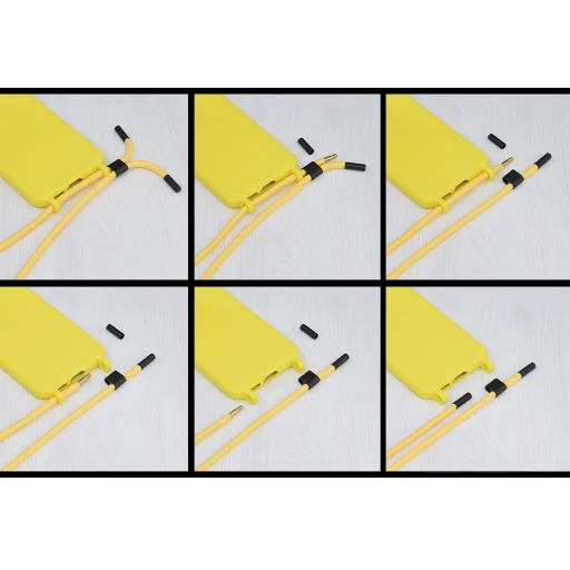  Techsuit - Keresztpántos nyakpánt - iPhone 11 Pro Max - Sárga tok - 3